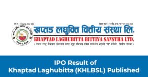 IPO Result of Khaptad Laghubitta