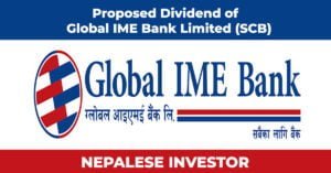 Global IME Bank Dividend for 2078/79