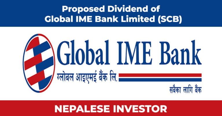 Global IME Bank Dividend for 2078/79