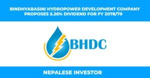 Bindhyabasini Hydropower Development Company Dividend 2078/79