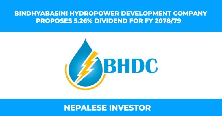 Bindhyabasini Hydropower Development Company Dividend 2078/79