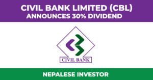 Civil Bank Limited (CBL) Announces Dividend for FY 2078/79