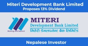 Miteri Development Bank Limited Dividend 2078/79