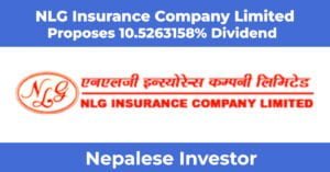NLG Insurance Company Limited Dividend