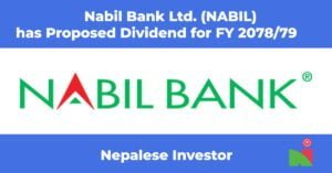 Nabil Bank Dividend 2078/79