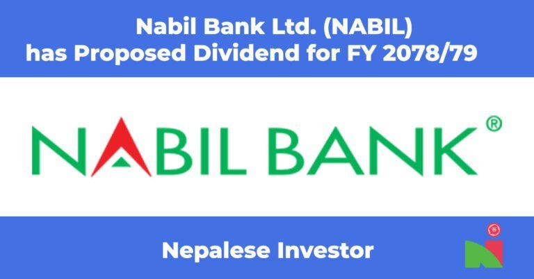 Nabil Bank Dividend 2078/79
