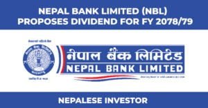 Nepal Bank Announces Dividend for FY 2078/79