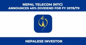 Nepal Telecom (NTC) Announces 40% Dividend for FY 2078/79