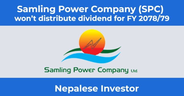 Samling Power Company Dividend 2078/79