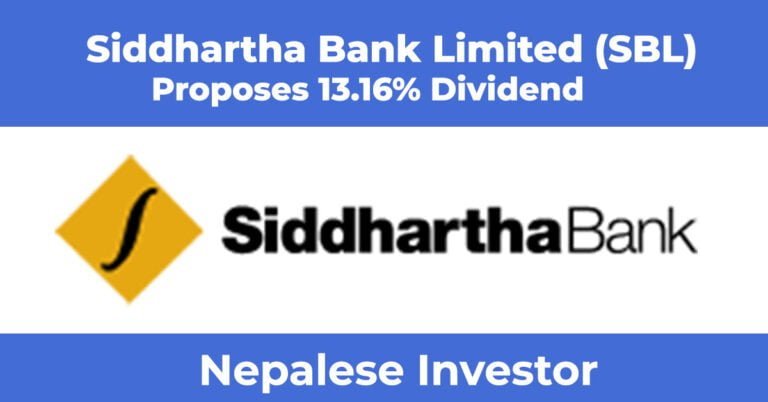 Siddhartha Bank Limited (SBL) Dividend 2078/79