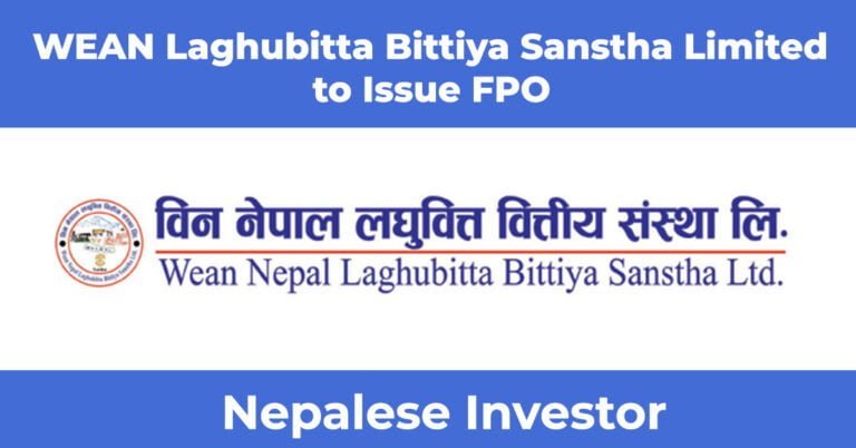 WEAN Laghubitta Bittiya Sanstha to issue FPO