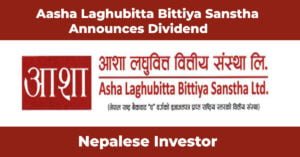 Aasha Laghubitta Bittiya Sanstha announces dividend 2078/79