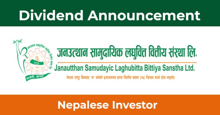 Janautthan Samudayic Laghubitta Dividend 2078/79