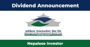 Shangri-la Development Bank Dividend 2078/79