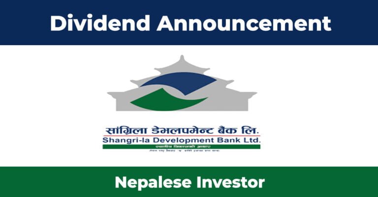 Shangri-la Development Bank Dividend 2078/79