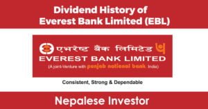 Everest Bank Limited (EBL) Dividend History