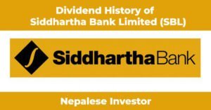 Dividend History of Siddhartha Bank Limited (SBL)
